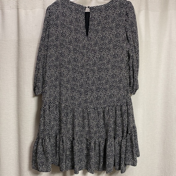 Zara The Helene dress SZ XXL mico dot Mini tiered Black/white puff sleeve FLAW - Picture 4 of 7